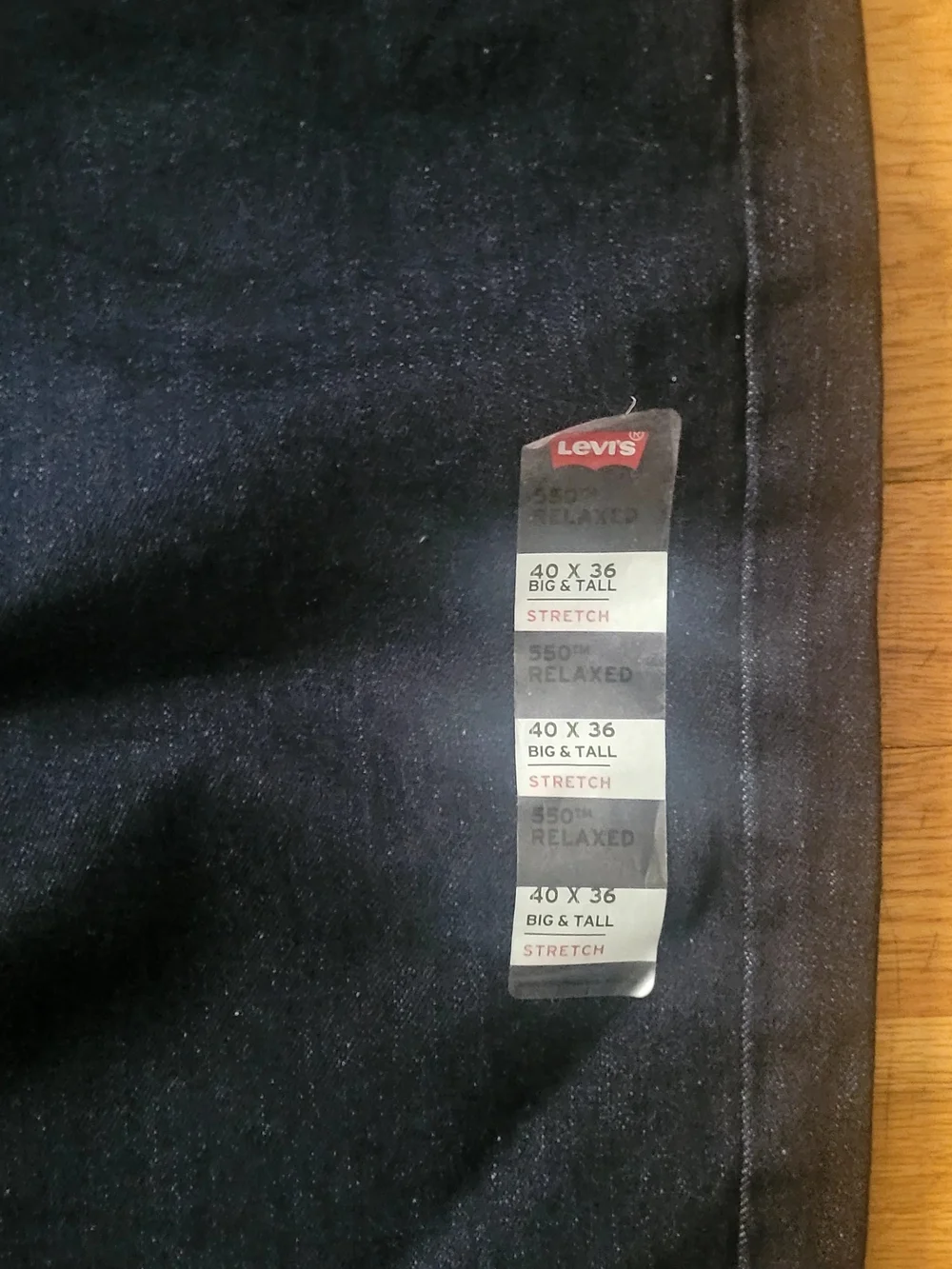 Men's Levis 550 Relaxed Dark Blue Jeans – Classic Straight Fit